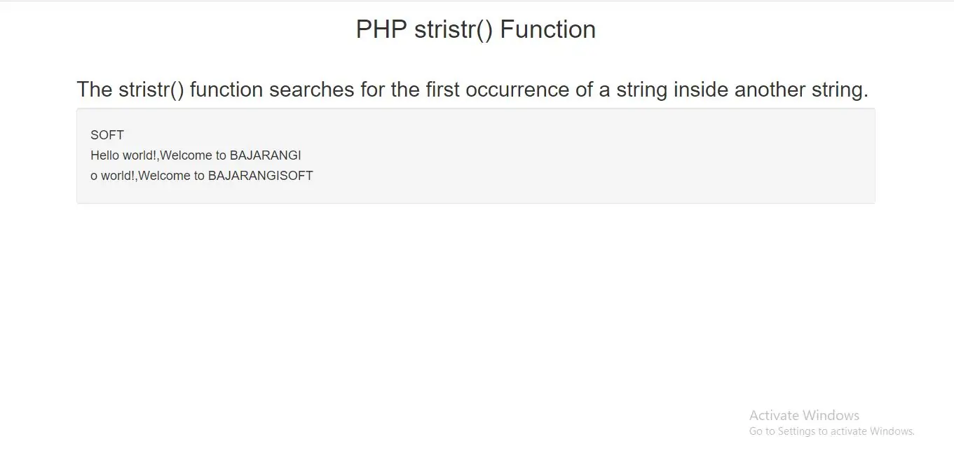 stristr_Function
