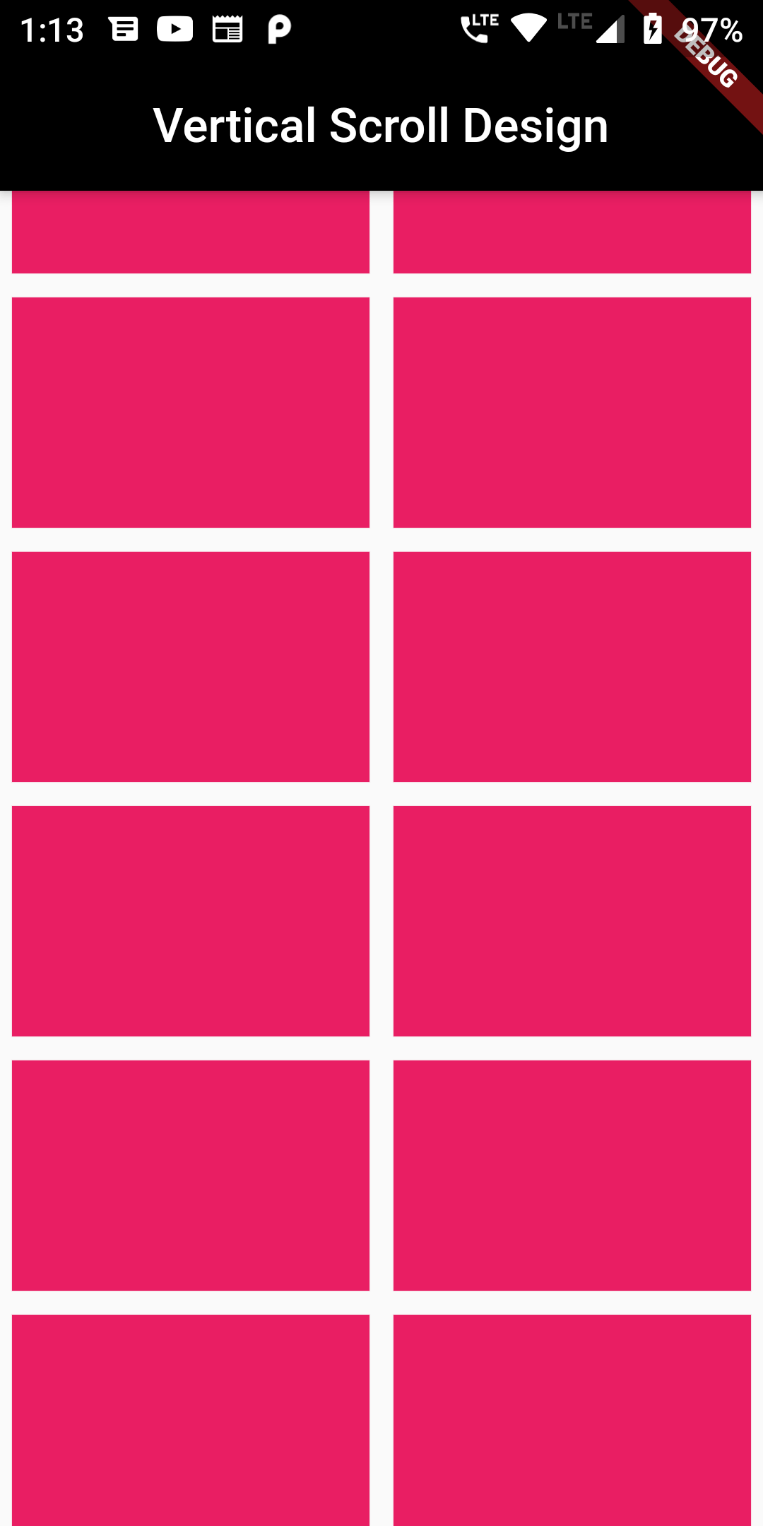 Vertical Scroll View in Flutter
