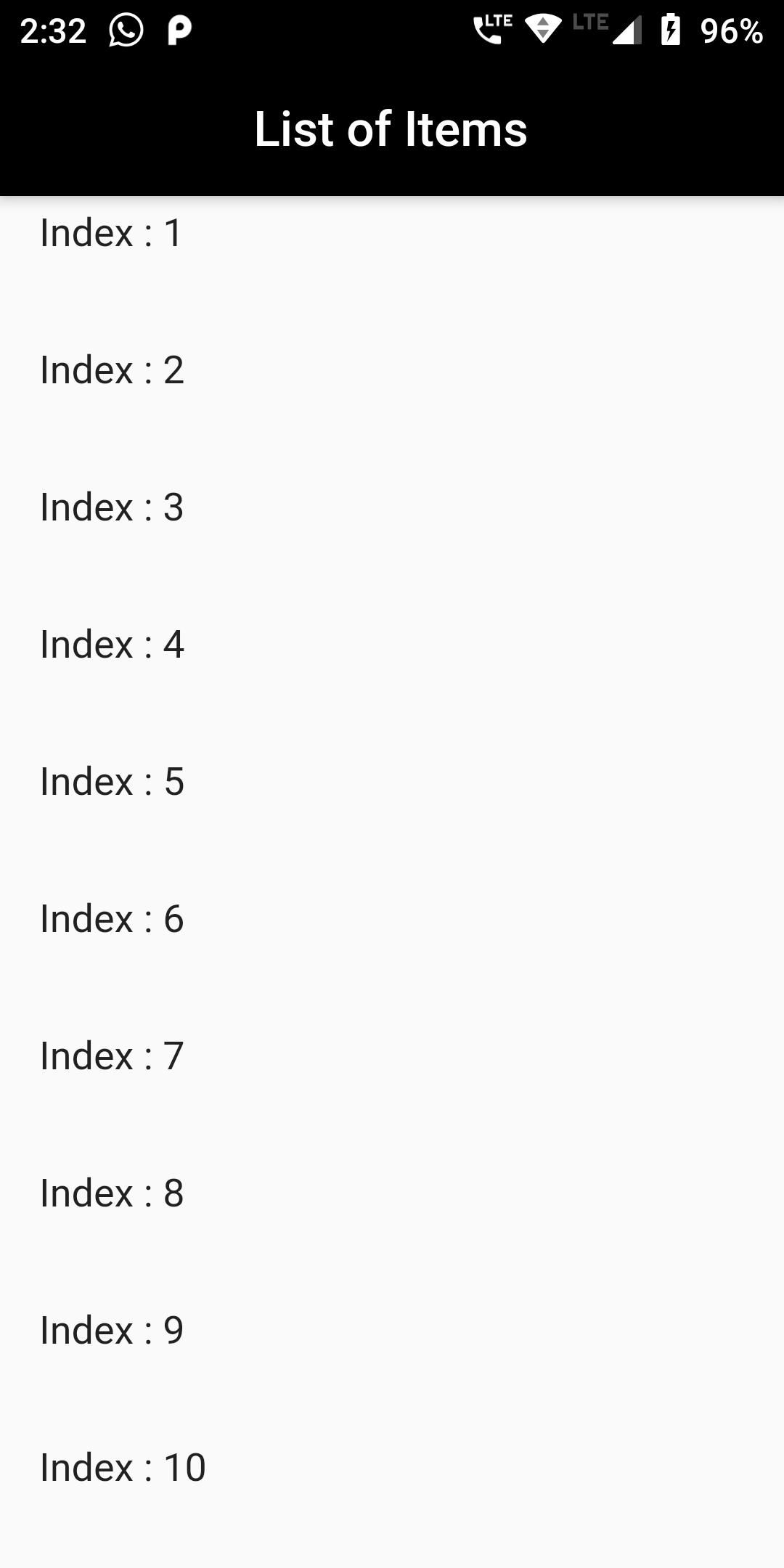 Add Listview Scroll in flutter