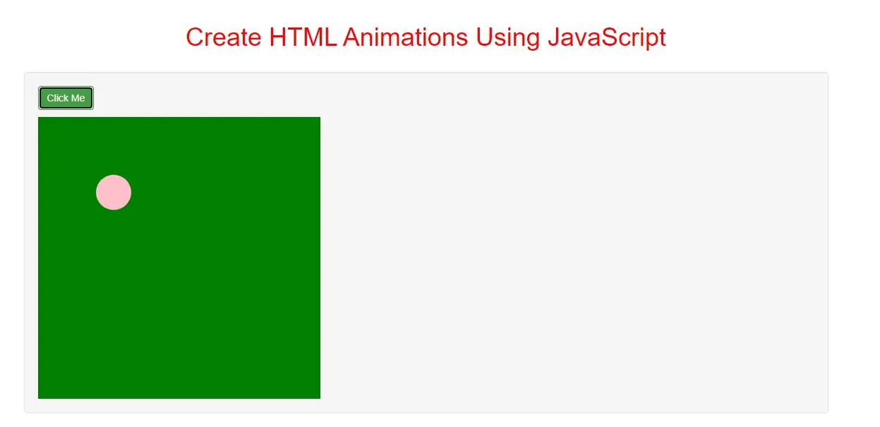 How Can I Create HTML Animations Using JavaScript