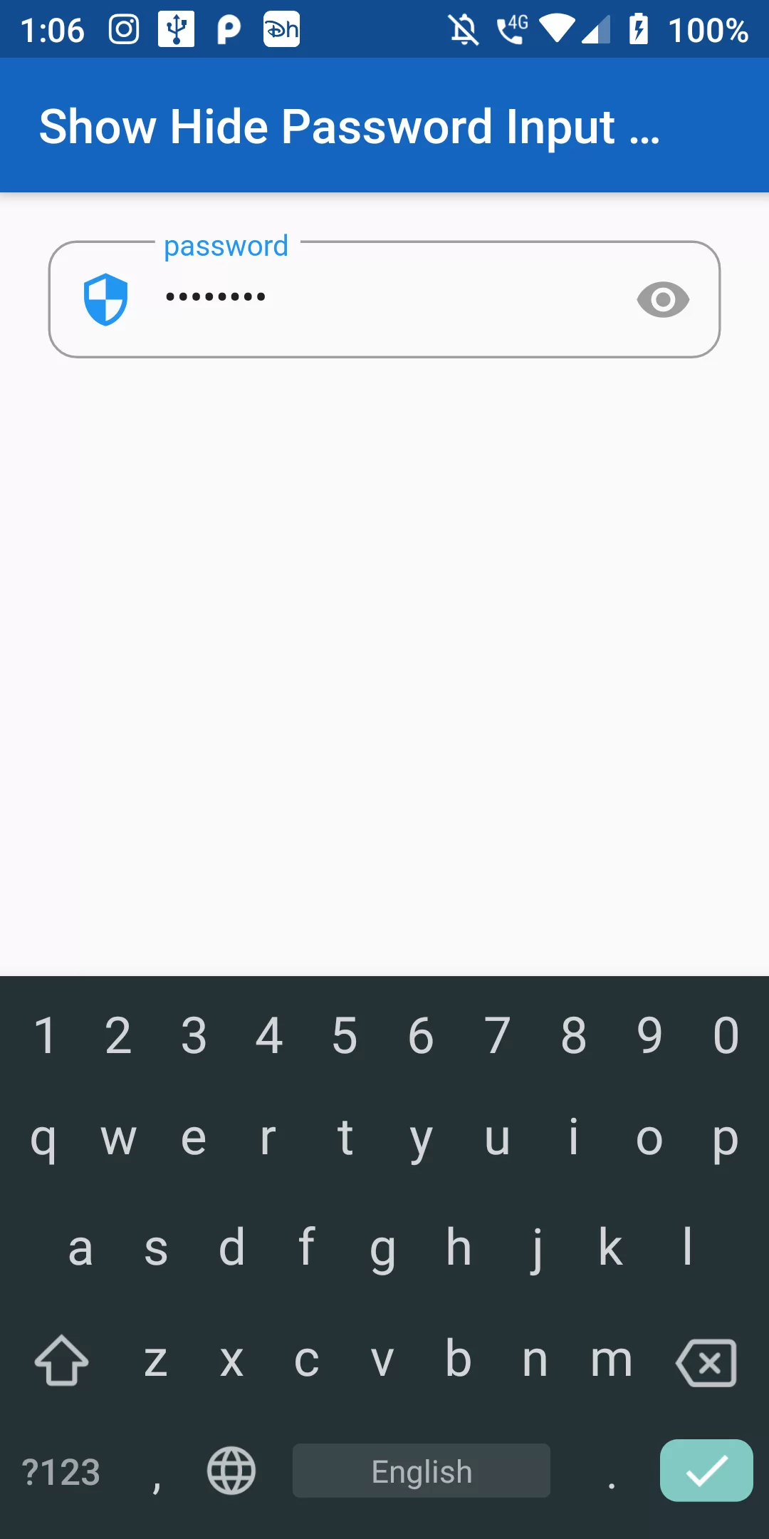 How To Hide Show Password Using Flutter Android App