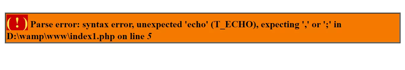 types of errors