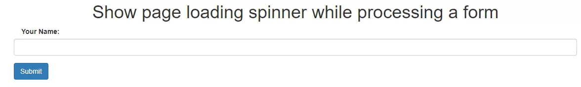 how-to-show-loader-after-submitting-form