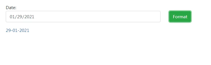 How To Change Date Format using Jquery And Ajax in Laravel