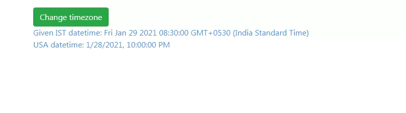 How To Convert Date To Another Time Zone Using Javascript in Laravel
